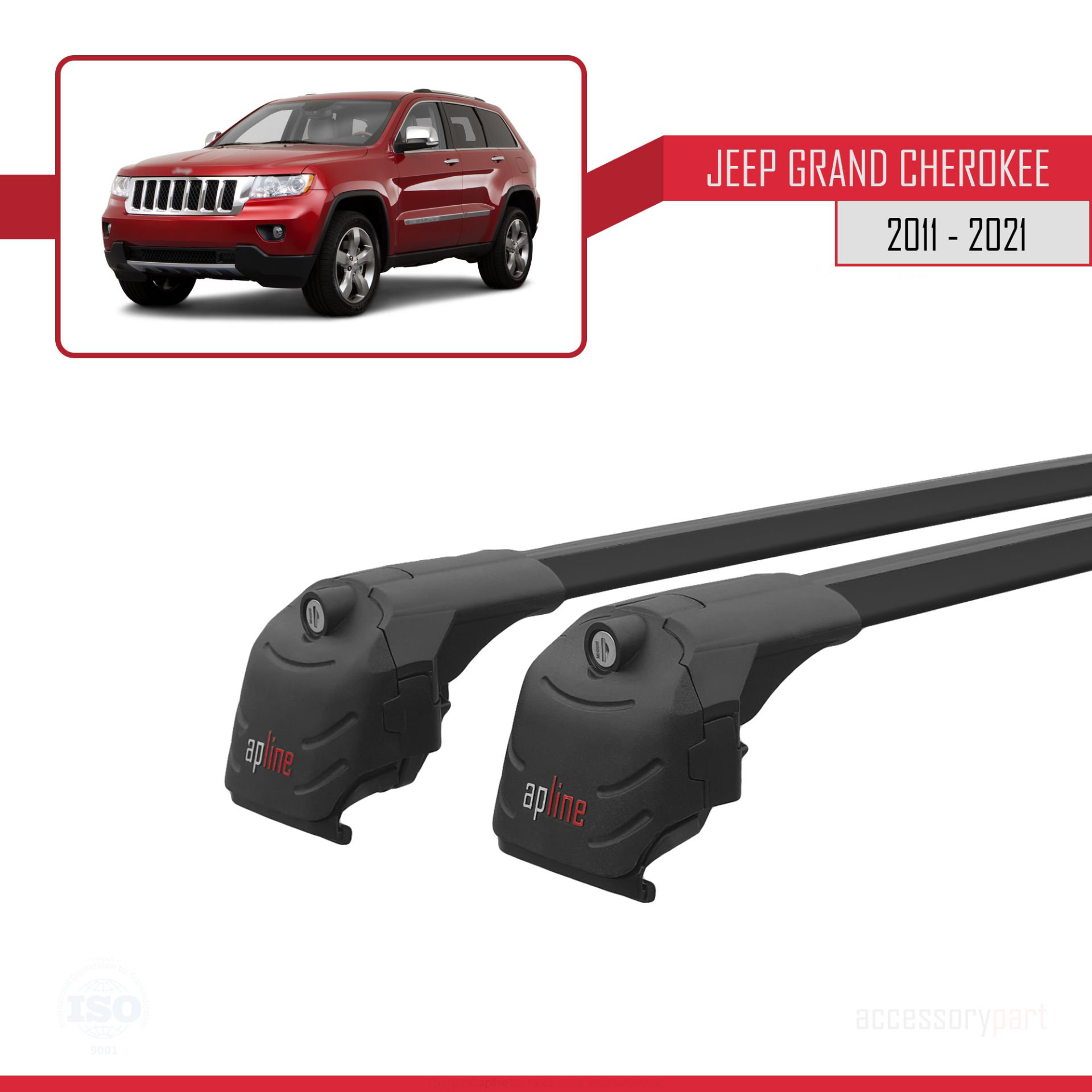 Jeep Grand Cherokee (WK2) 2011-2021 Arası ile uyumlu ACE-2 Ara At