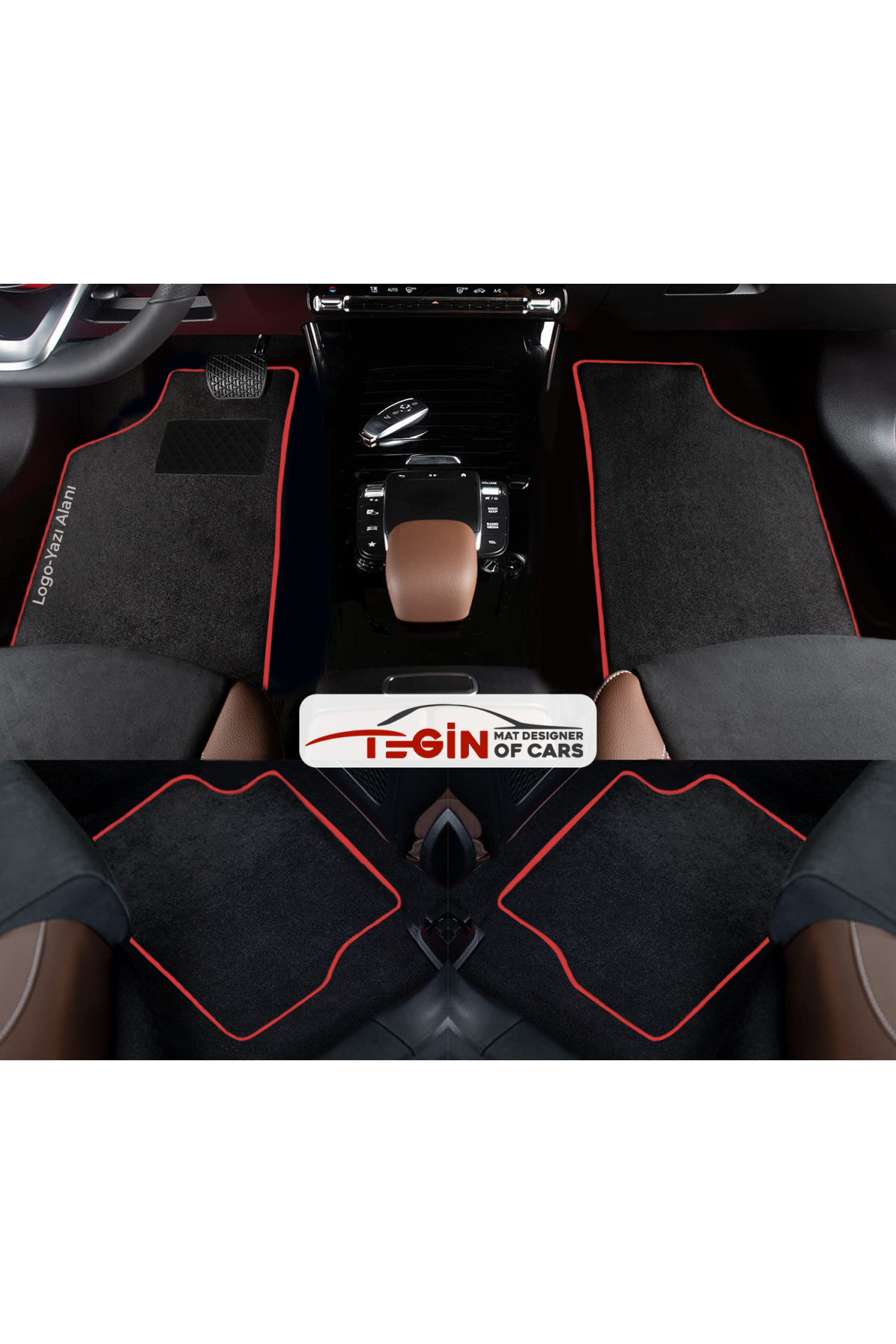 Jeep Grand Cherokee 1998-2005 Prime Siyah Halı Kırmızı Kenar Halı