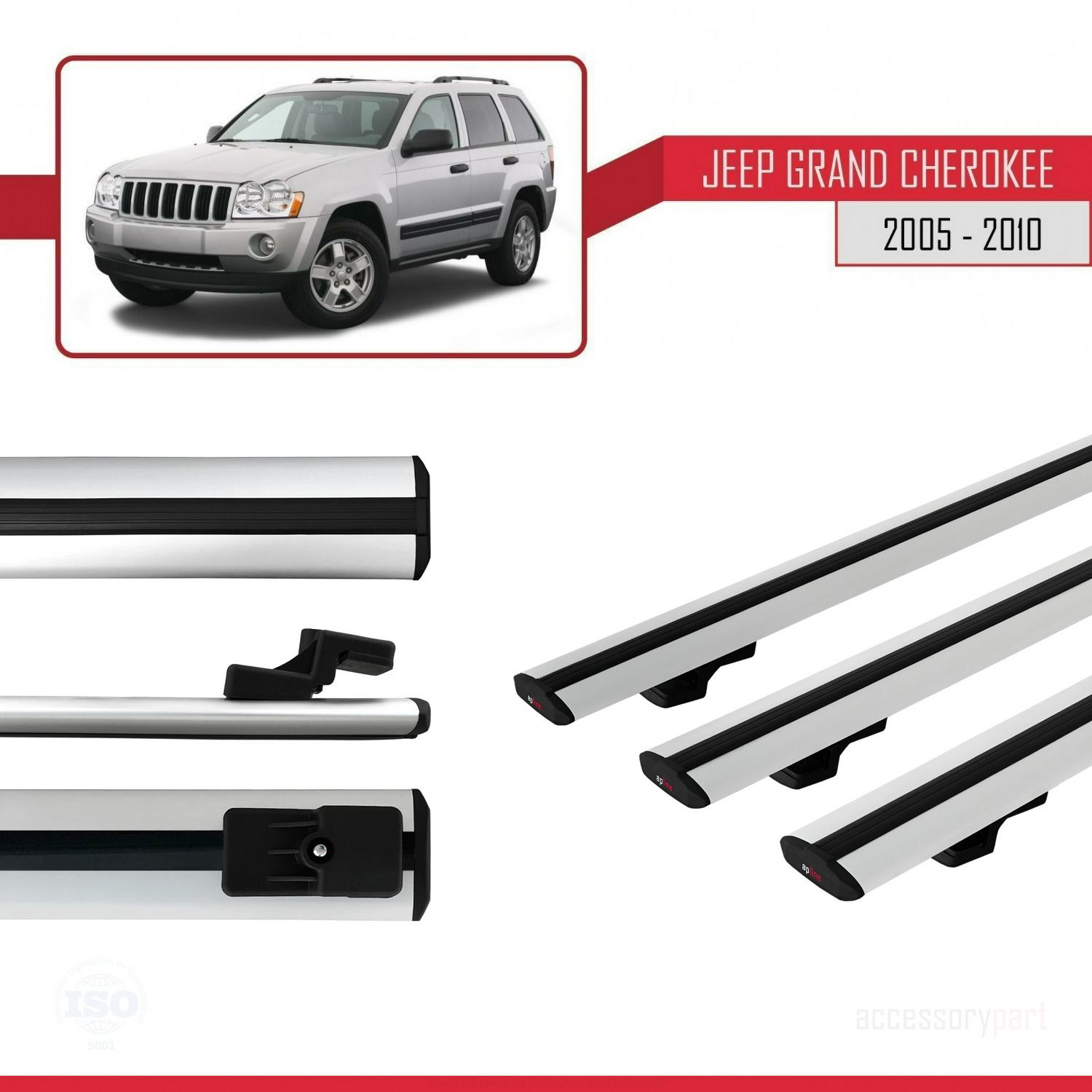 Jeep Grand Cherokee 2005-2010 Arası ile uyumlu Basic Model Ara At