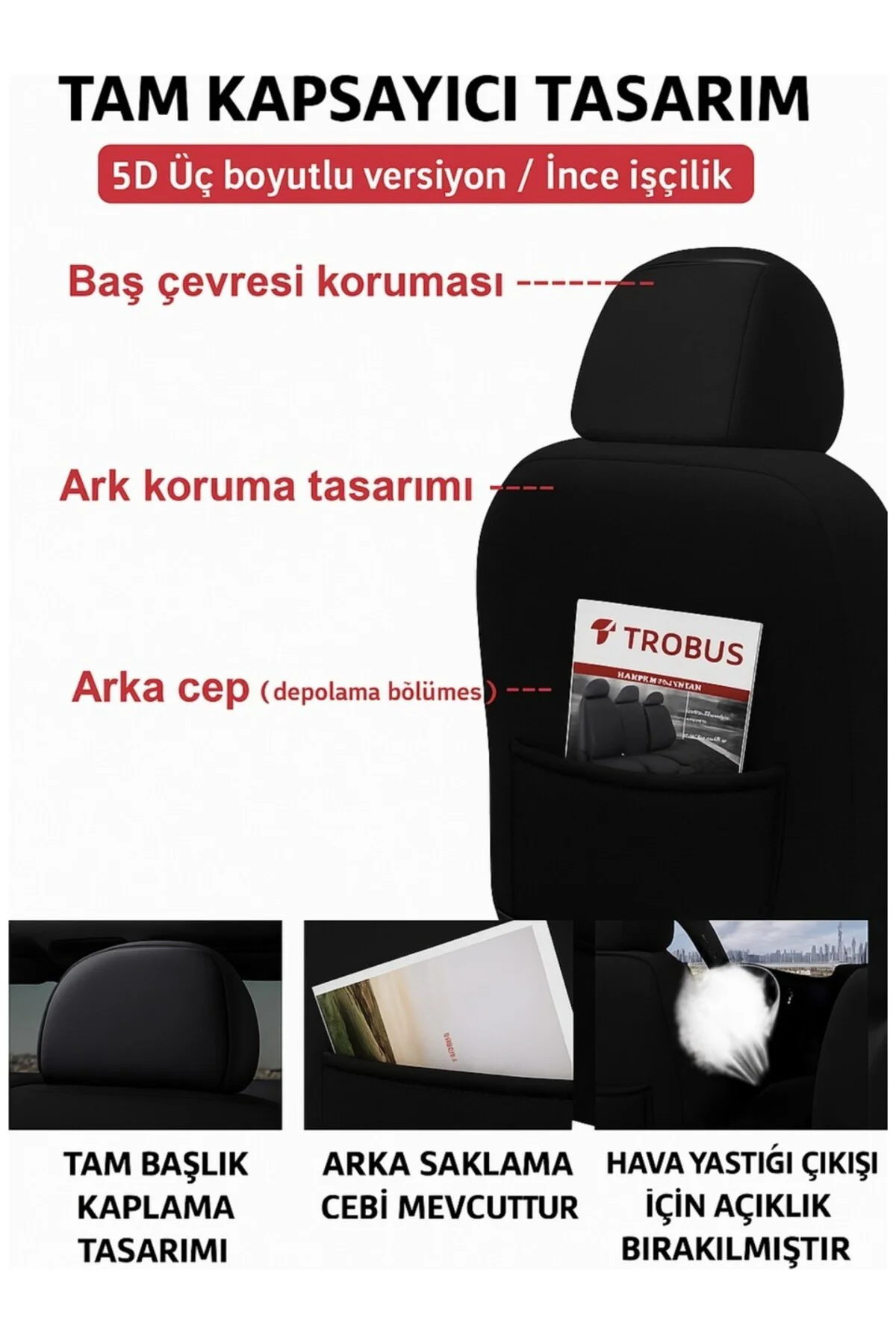 Jeep Renegade 2014 ve Sonrası Uyumlu Bakü Natura Serisi Raşel Füme Gri Koltuk Kılıfı