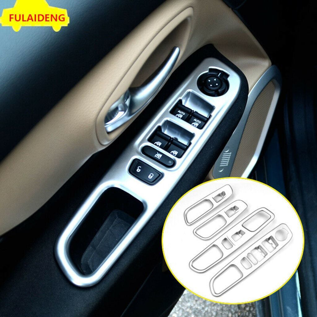 Jeep Renegade Uyumlu İç Cam Açma Çerçevesi Aksesuar 4 Parça Set S