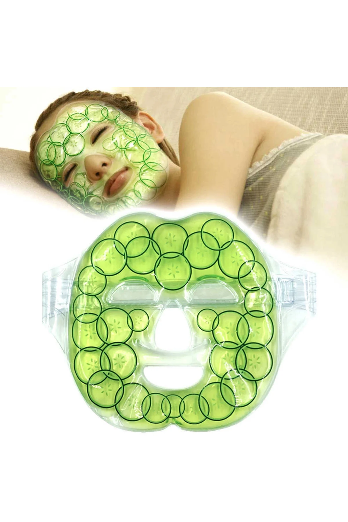 Jel Buz Paketi Canlandırıcı Soğutma Yüz Maskesi Baş Ağrısı Yastık