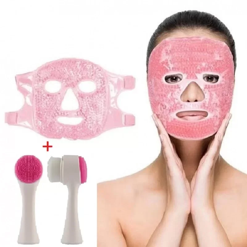 Jel Buz Paketi Yüz Maskesi Baş Ağrısı Yastık Kozmetik Maske + Çif