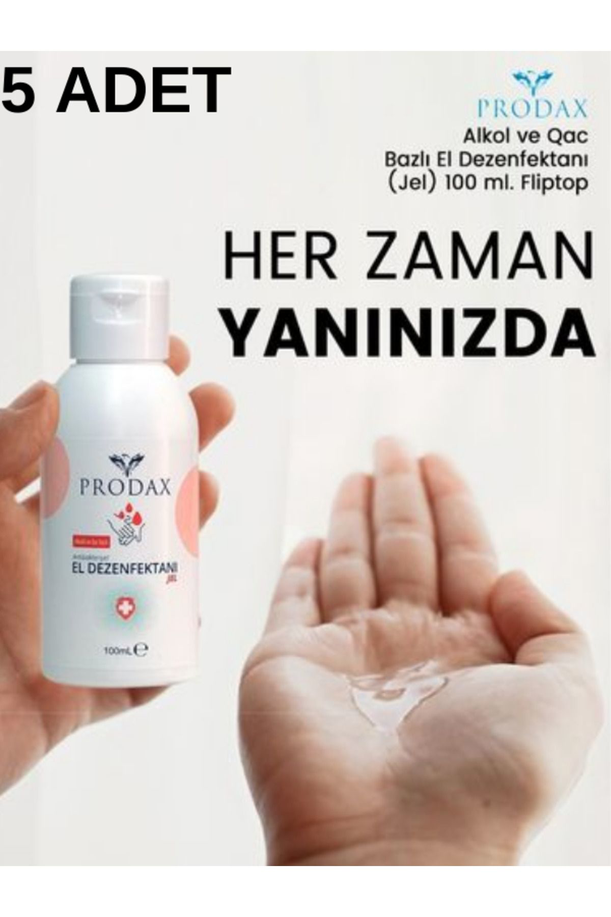 Prodax Jel El Dezenfektanı 100Ml (5 Adet)