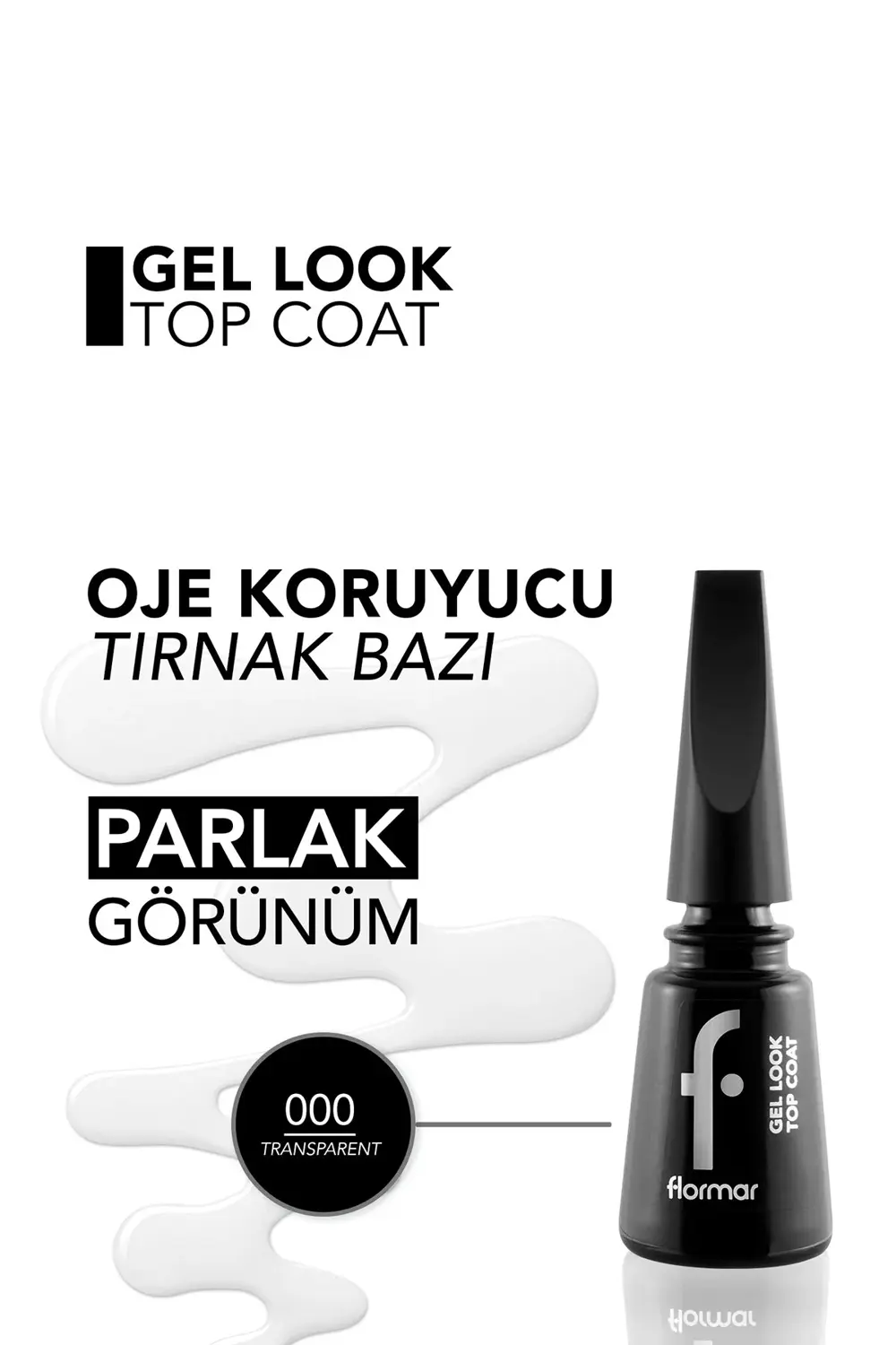 Jel Görünüm Veren Son Kat Tırnak Cilası - Gel Look Top Coat - 000
