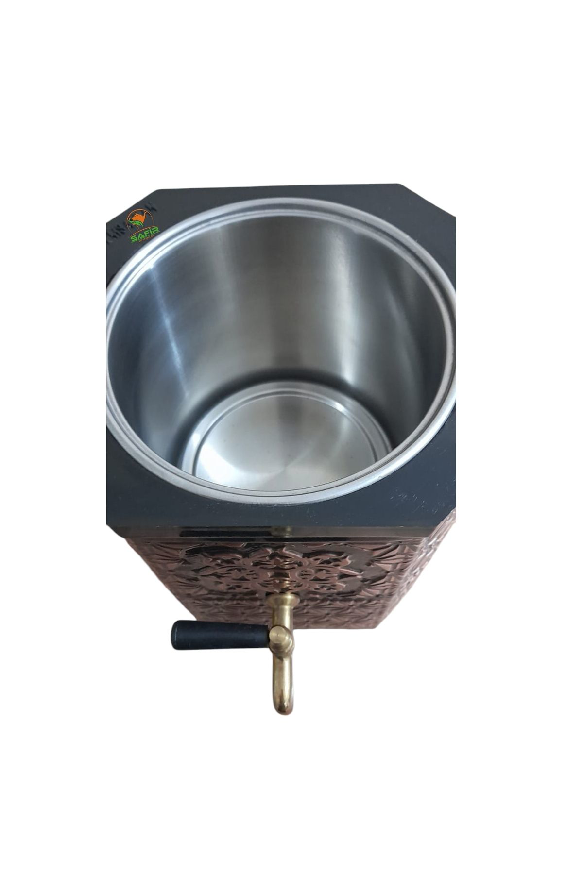 Jel ısıtıcılı Nostaljik Bakır Semaver Bakır Demlikli Bahçe Semave