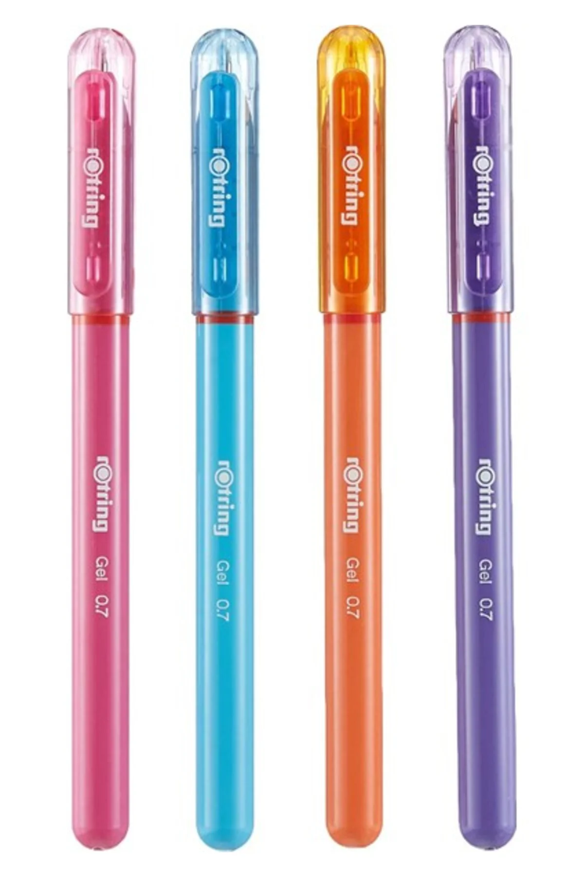 Jel Mürekkepli Tükenmez Kalem 4'lü, Canlı Renkler