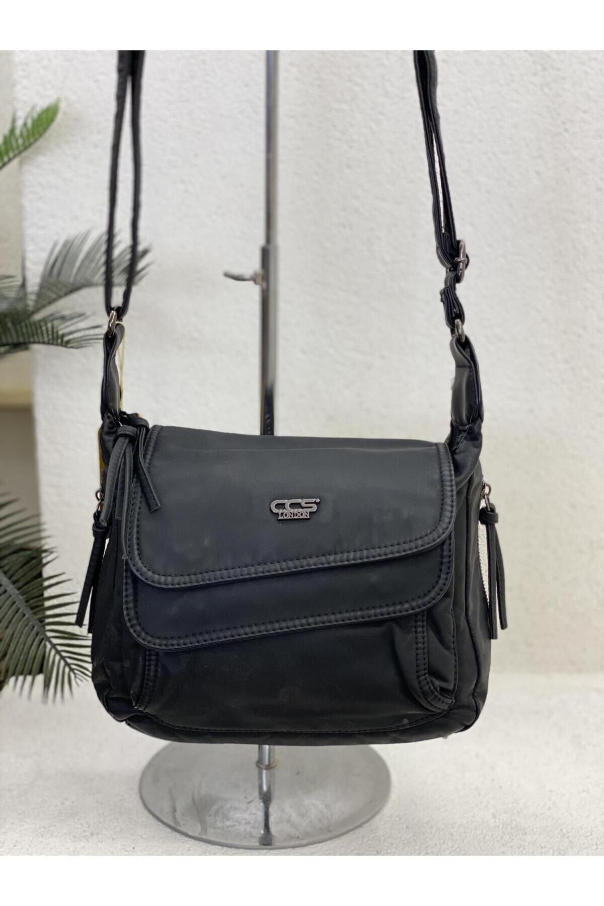 Jelli Siyah Cilt Omuz Çantası