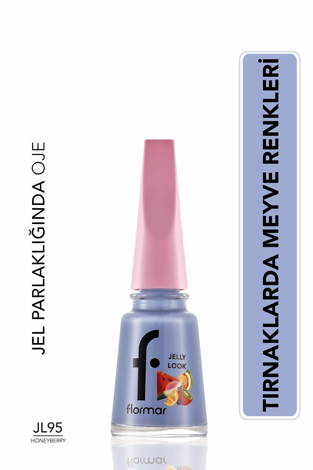 Flormar Jelly Look Yüksek Pigmentli & Parlak Bitişli Jel Görünümlü Oje