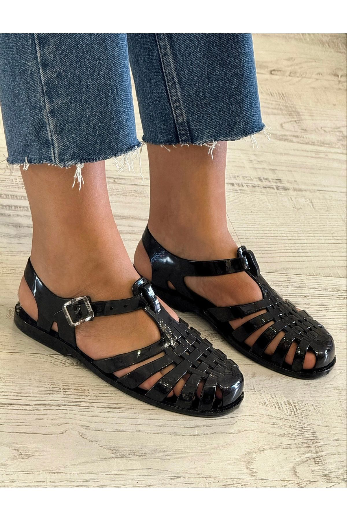 Jelly Siyah Kadın Sandalet