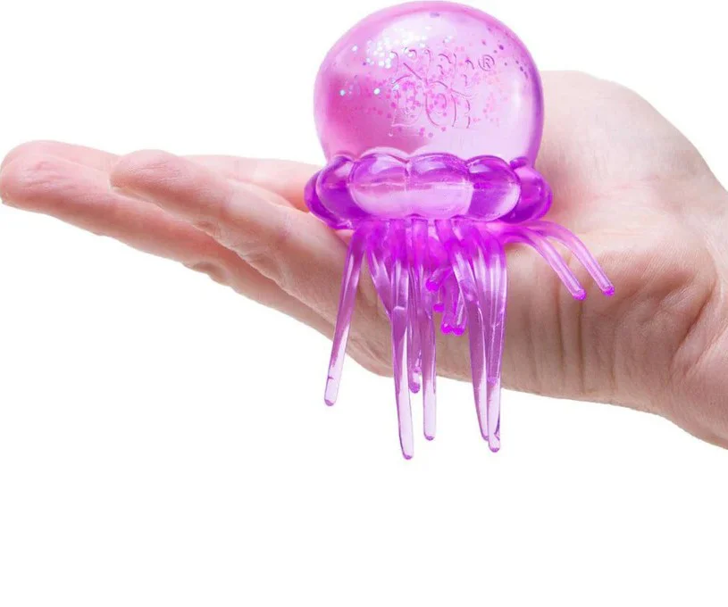 Jelly Squish Sevimli Denizanası Sukuşi Simli Yumuşak Stres Atıcı 