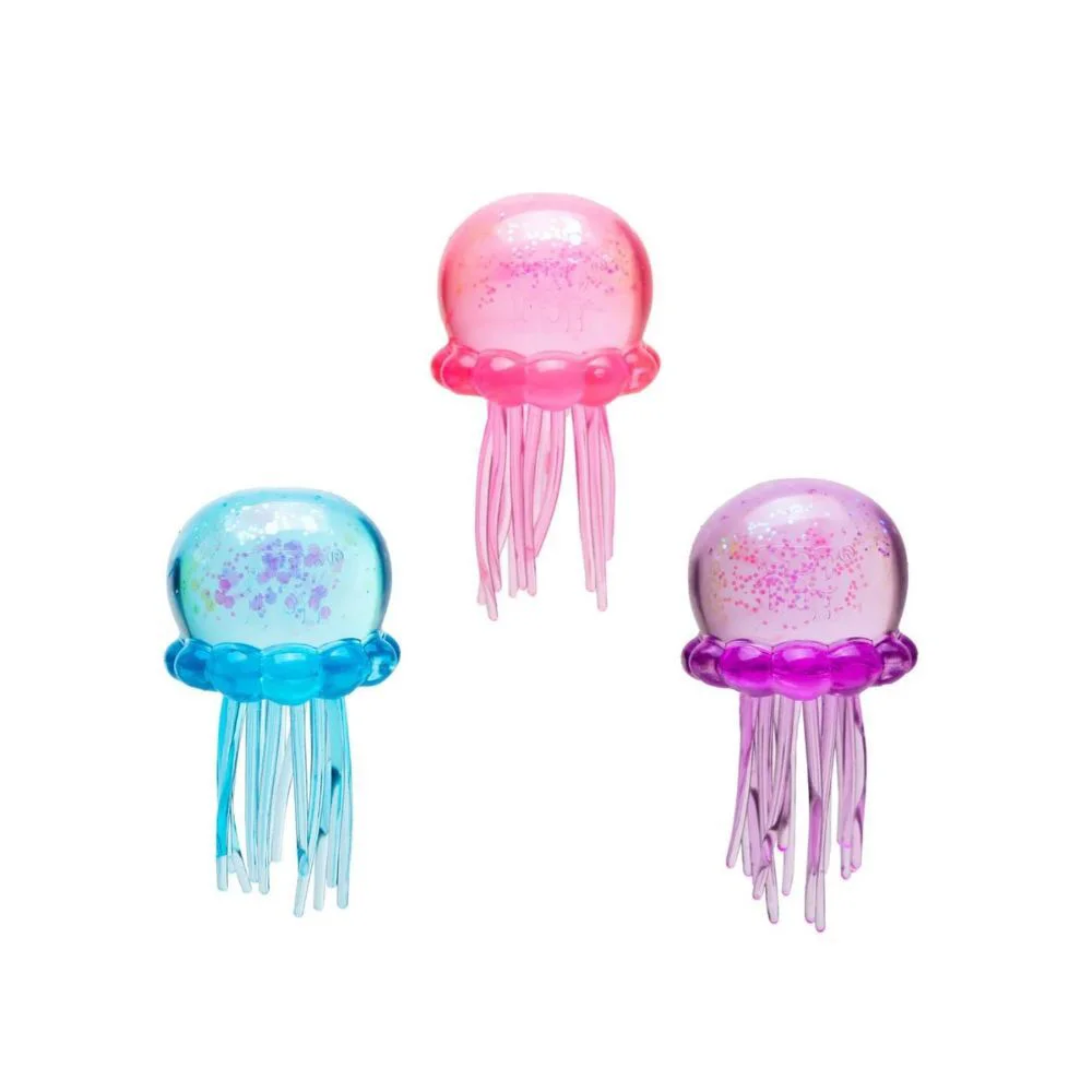 Jelly Squish Sevimli Denizanası Sukuşi Simli Yumuşak Stres Atıcı 