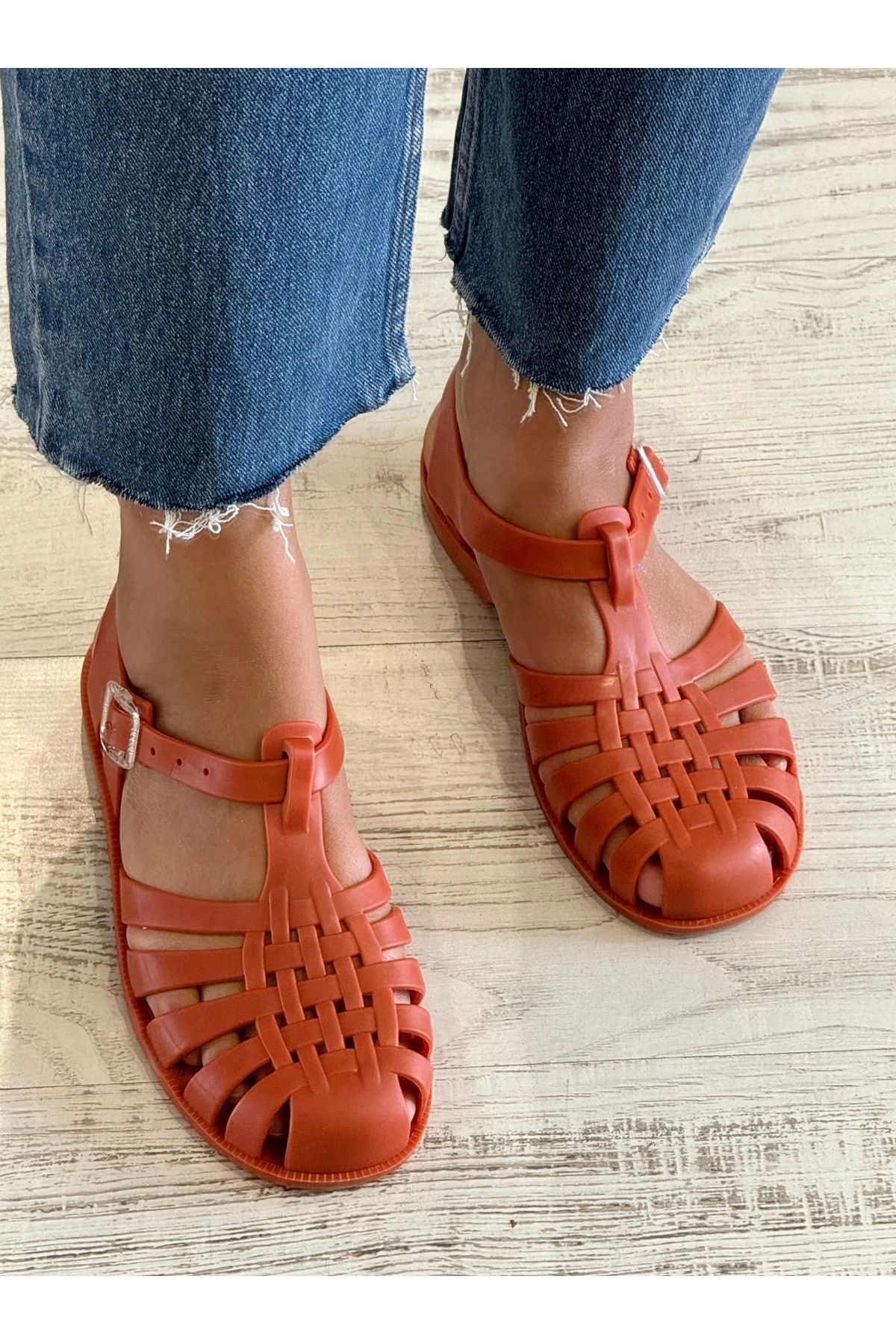 Jelly Turuncu Kadın Sandalet