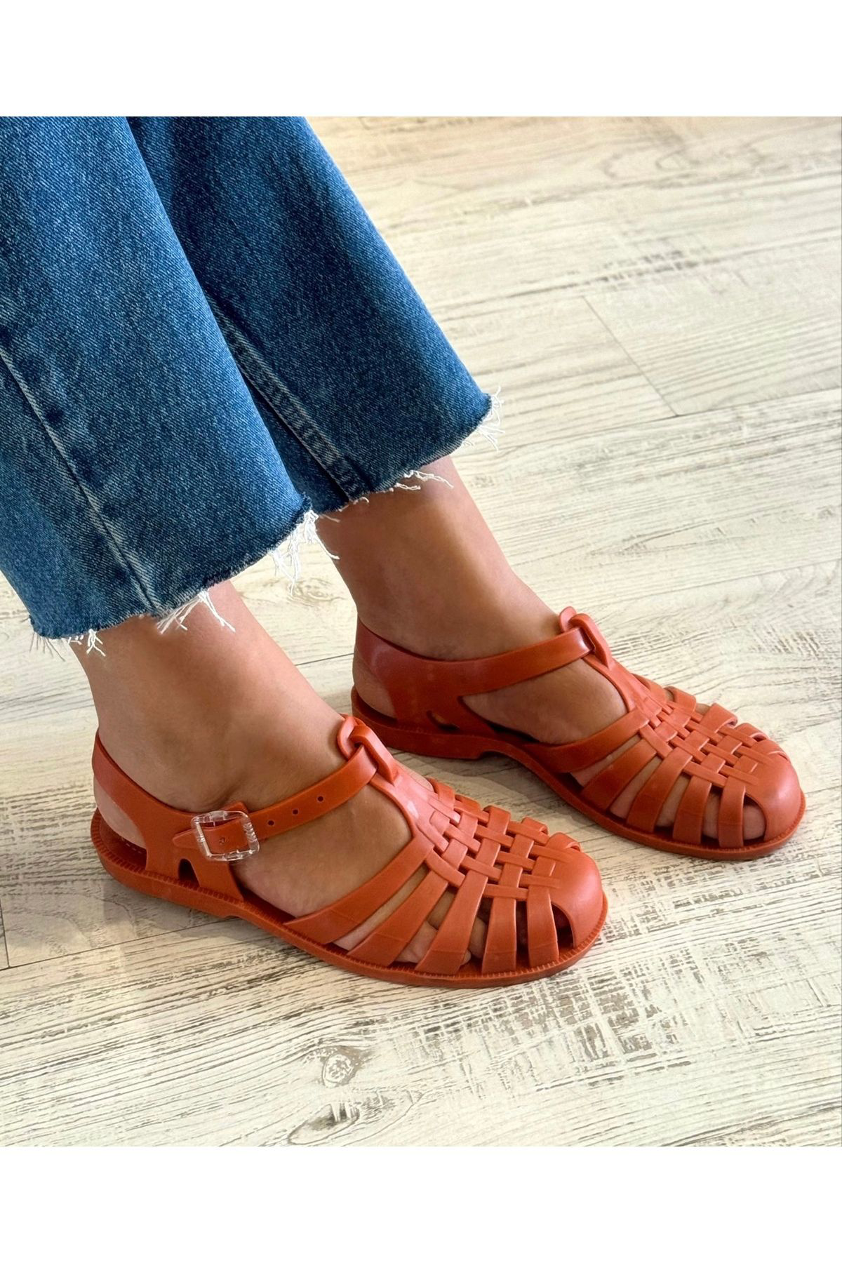 Jelly Turuncu Kadın Sandalet
