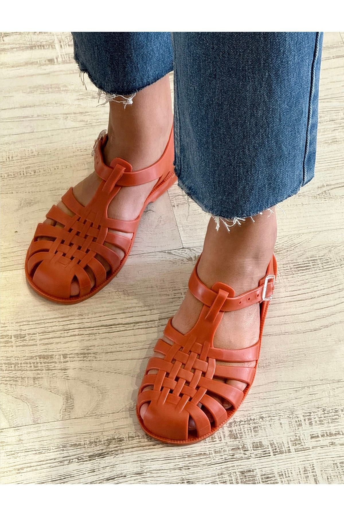 Jelly Turuncu Kadın Sandalet
