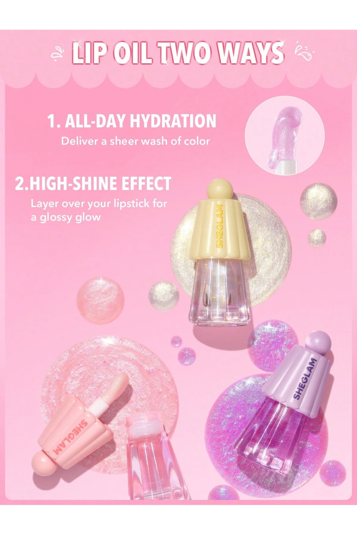 Jelly Wow Nemlendirici Dudak Yağı – Pinkies Up - (Şeffaf Pembe)