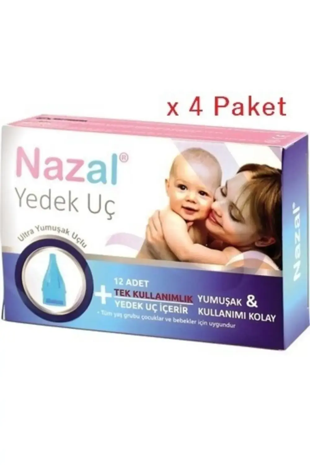 Jenbol Nazal Burun Aspiratör Uyumlu Yedek Uç 4 Kutu Mükemmel Uyum