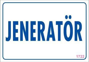 Jeneratör Uyarı Levhası 17,5x25 KOD:1722 Jeneratör Uyarı Levhası 17,5x25 KOD:1722 Fiyatı, Yorumları ve Özellikleri