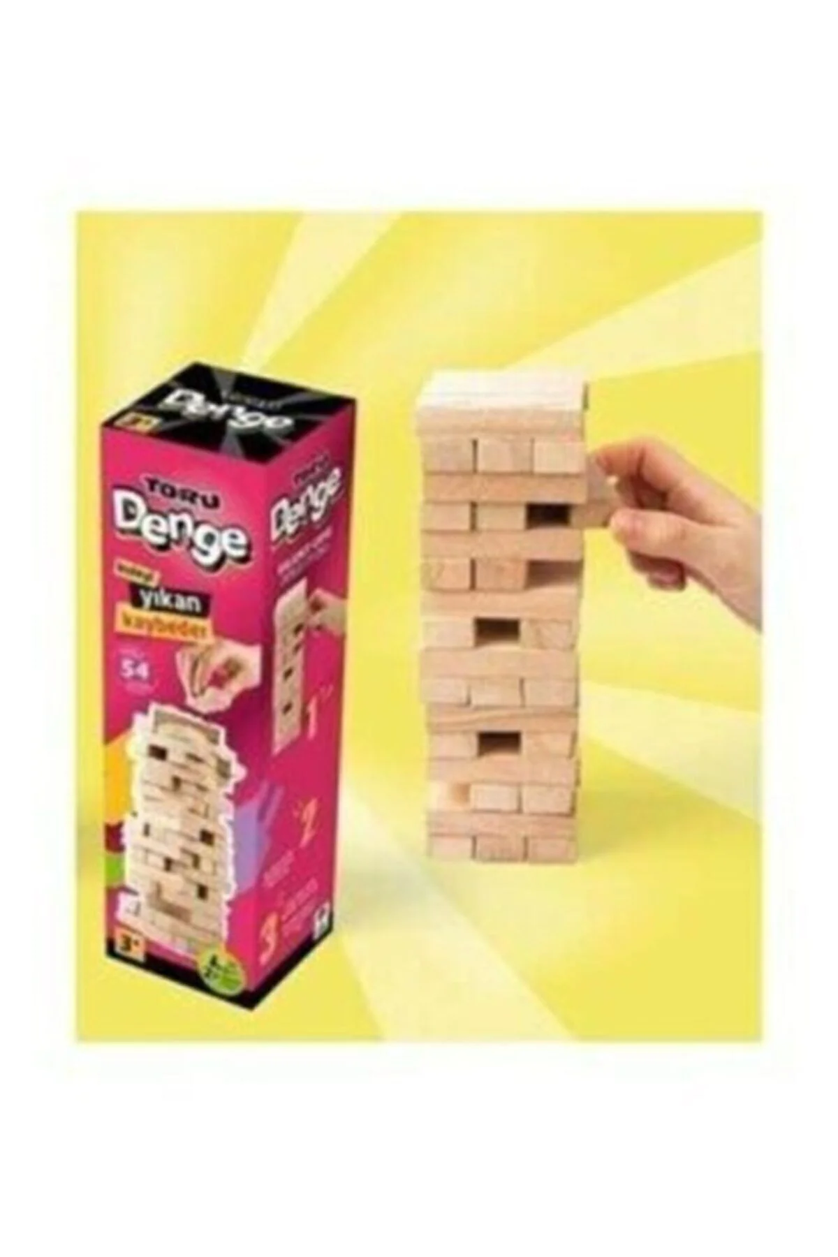 Jenga Ahşap Oyunu 54 Parça