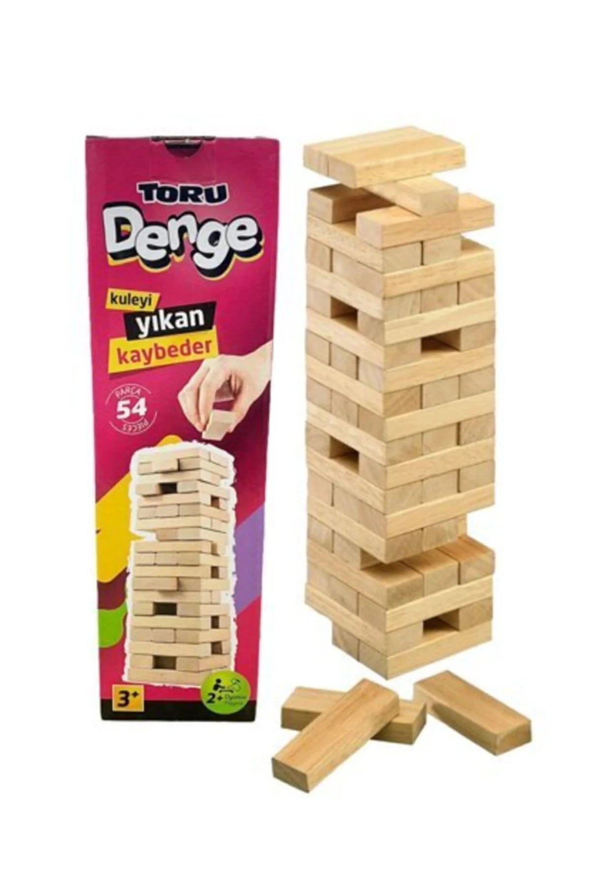 Jenga Ahşap Oyunu 54 Parça