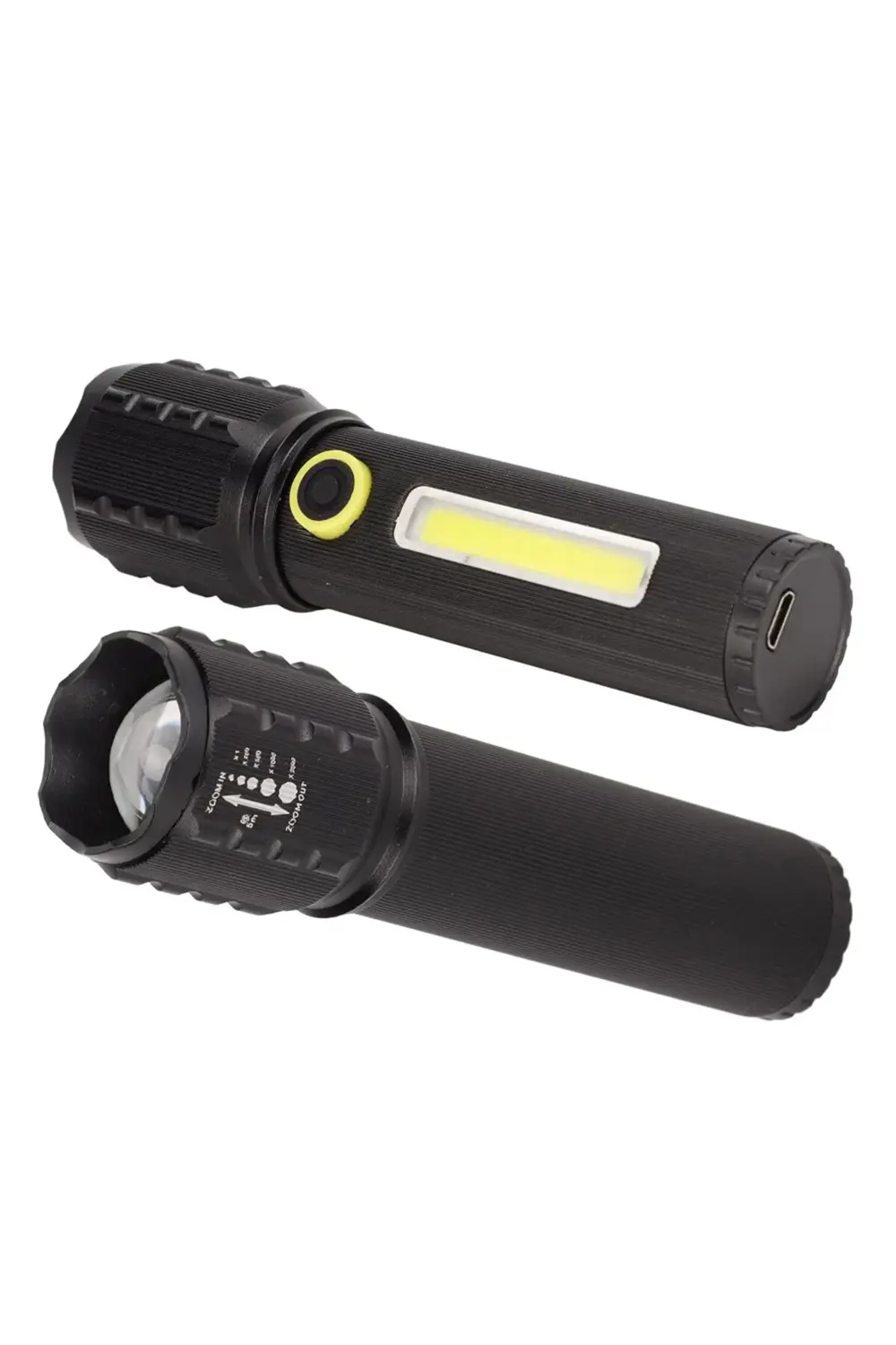 Jf-72 X2000 Zoomlu Flash Özellikli Şarjlı Metal Kasa El Feneri