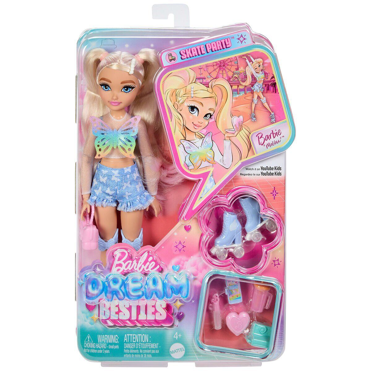JFX96 Malibu - Barbie Dream Besties Paten Partisi Malibu Bebek ve