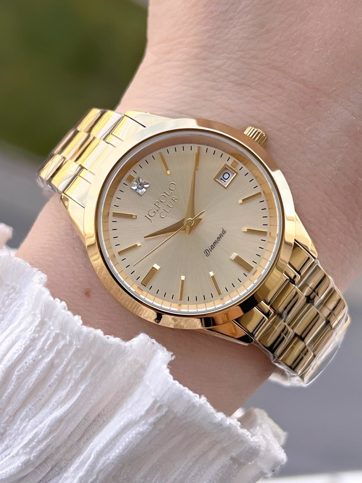 Jg.Polo Club Çelik Kasa & Kordon Kararma Ve Renk Atma Yapmaz Kadı