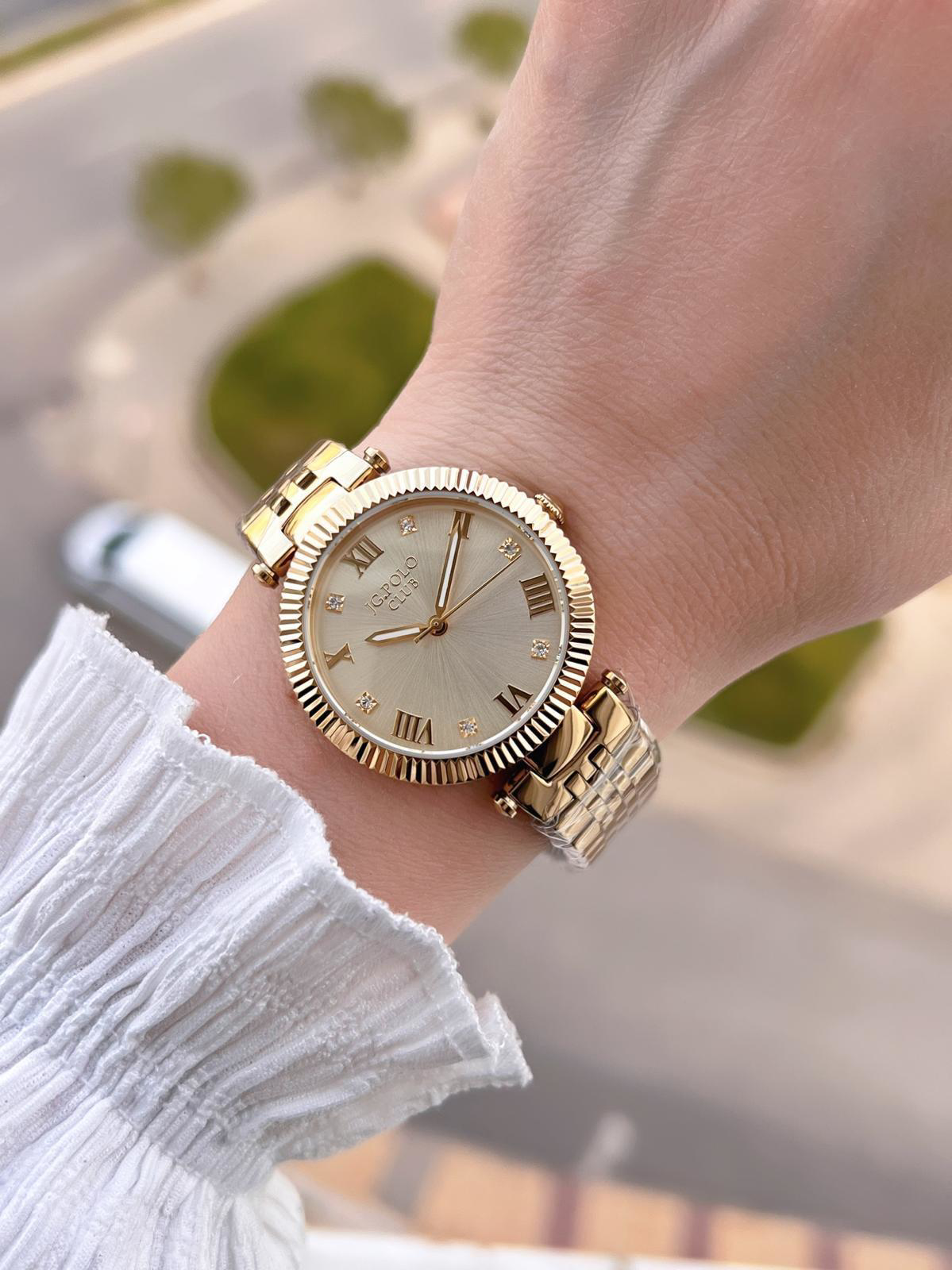 Jg.Polo Club Çelik Kasa & Kordon Kararma Ve Renk Atma Yapmaz Kadı