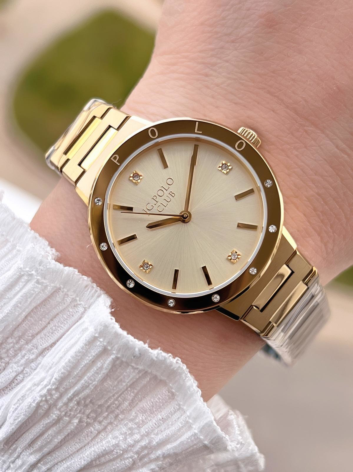 Jg.Polo Club Çelik Kasa & Kordon Kararma Ve Renk Atma Yapmaz Kadı