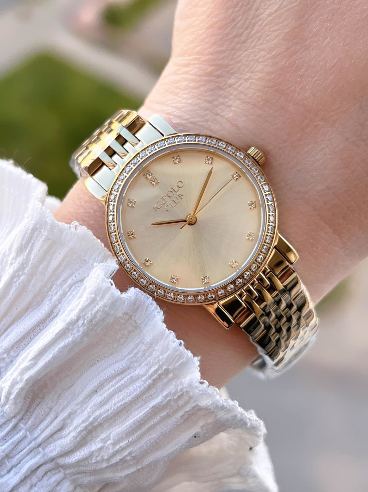 Jg.Polo Club Çelik Kasa & Kordon Kararma Ve Renk Atma Yapmaz Kadı