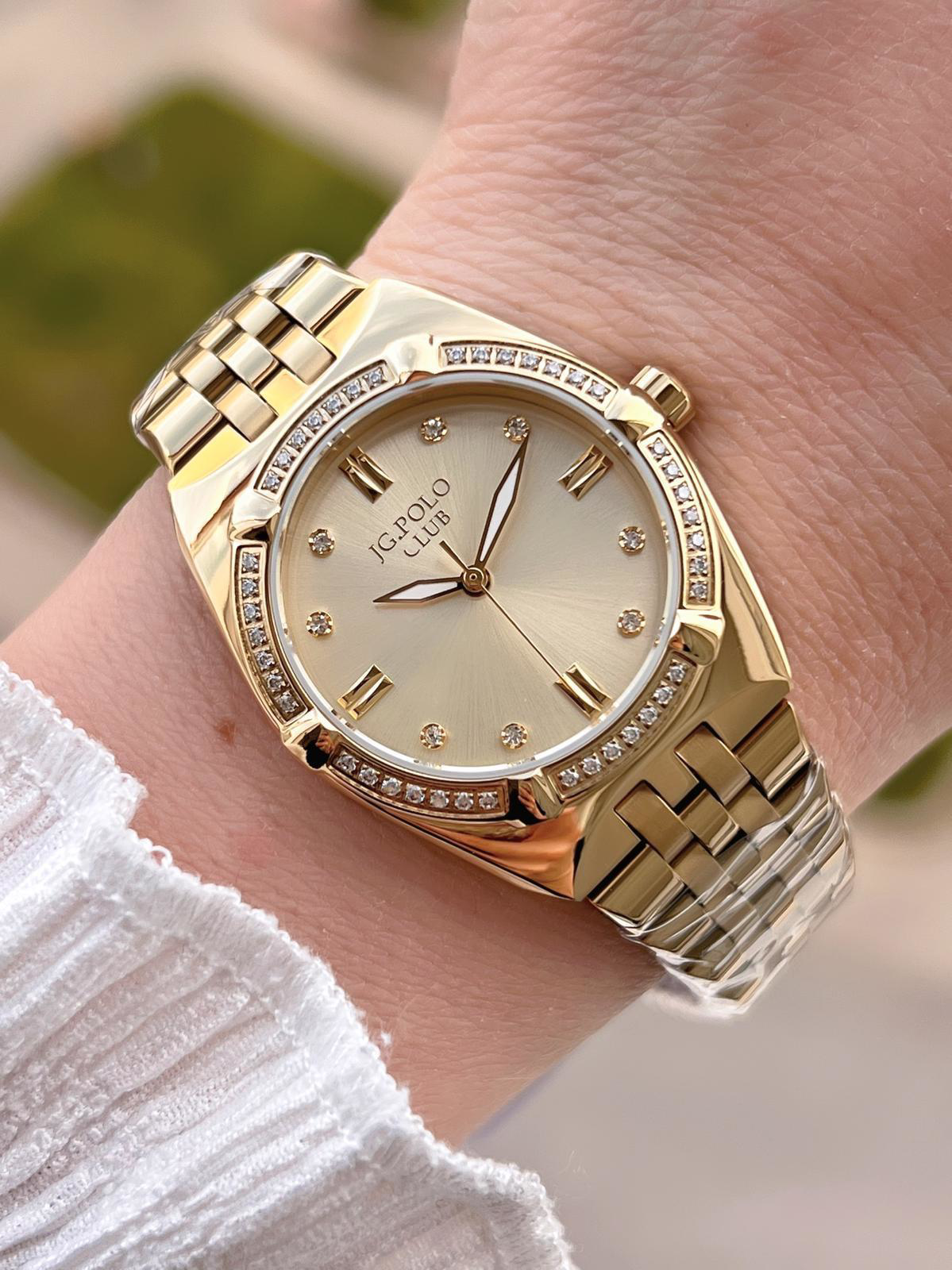 Jg.Polo Club Çelik Kasa & Kordon Kararma Ve Renk Atma Yapmaz Kadı