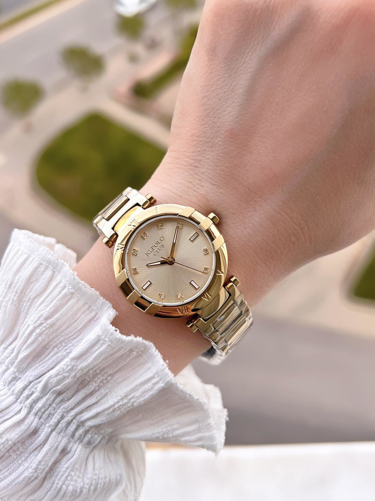 Jg.Polo Club Çelik Kasa & Kordon Kararma Ve Renk Atma Yapmaz Kadı