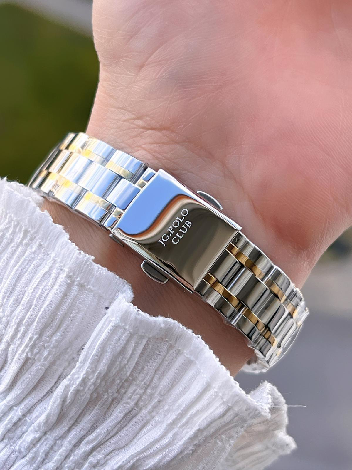 Jg.Polo Club Çelik Kasa & Kordon Kararma Ve Renk Atma Yapmaz Kadı