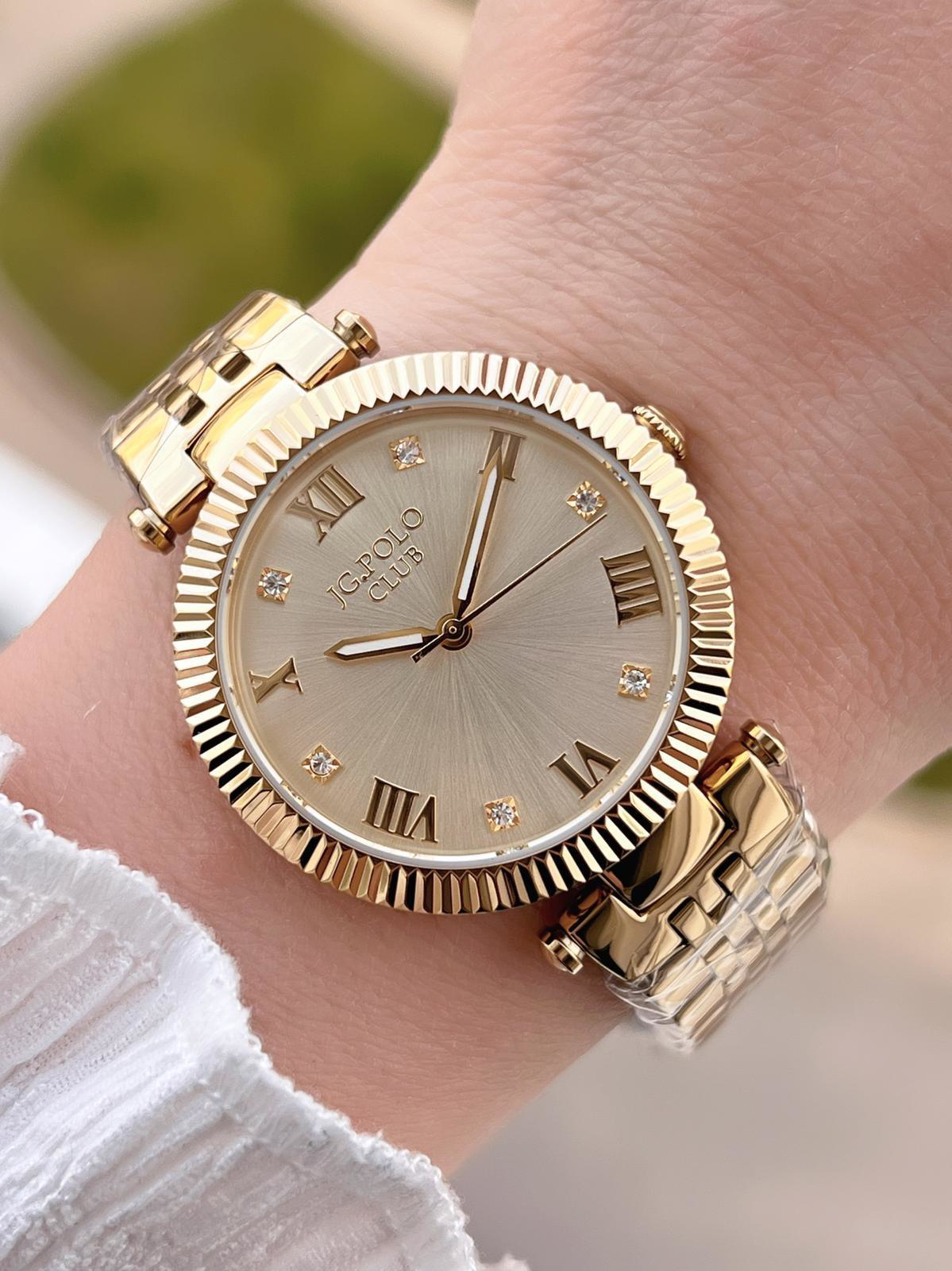 Jg.Polo Club Çelik Kasa & Kordon Kararma Ve Renk Atma Yapmaz Kadı