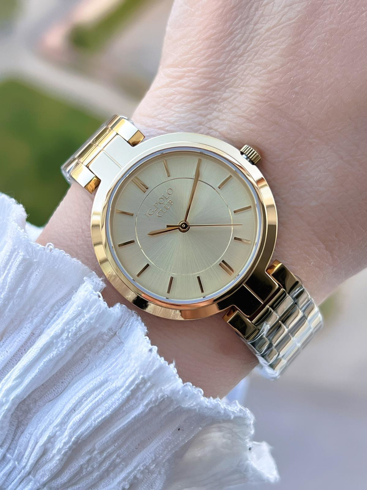 Jg.Polo Club Çelik Kasa & Kordon Kararma Ve Renk Atma Yapmaz Kadı