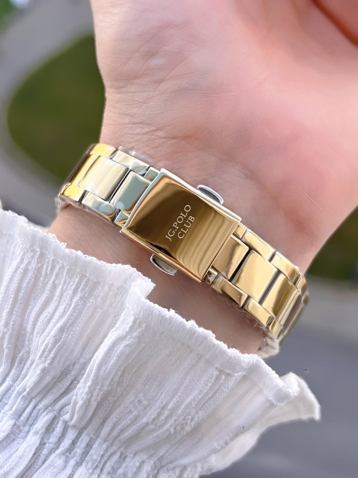 Jg.Polo Club Çelik Kasa & Kordon Kararma Ve Renk Atma Yapmaz Kadı