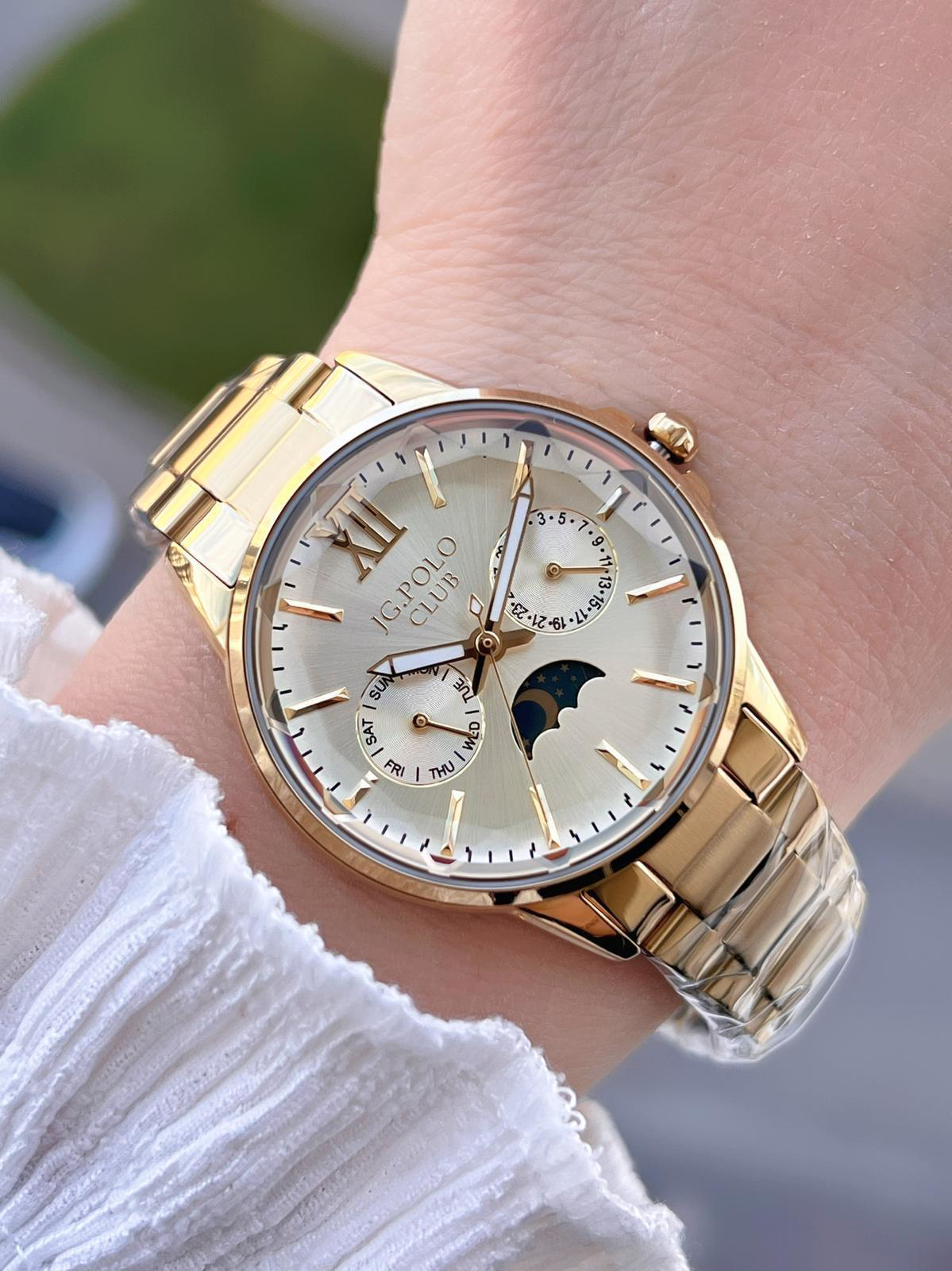 Jg.Polo Club Çelik Kasa & Kordon Kadran Fonsiyonları Aktif Kadın 