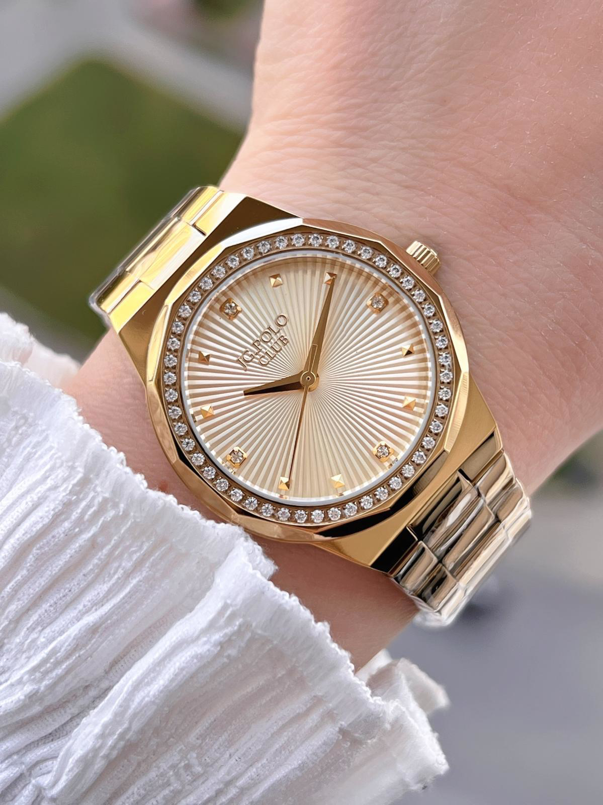 Jg.Polo Club Çelik Kasa & Kordon Kararma Ve Renk Atma Yapmaz Kadı