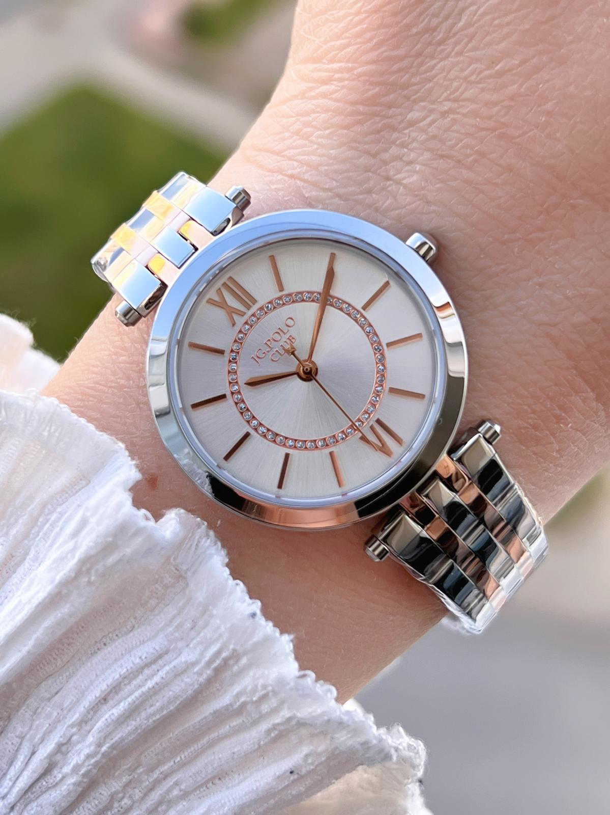 Jg.Polo Club Çelik Kasa & Kordon Kararma Ve Renk Atma Yapmaz Kadı