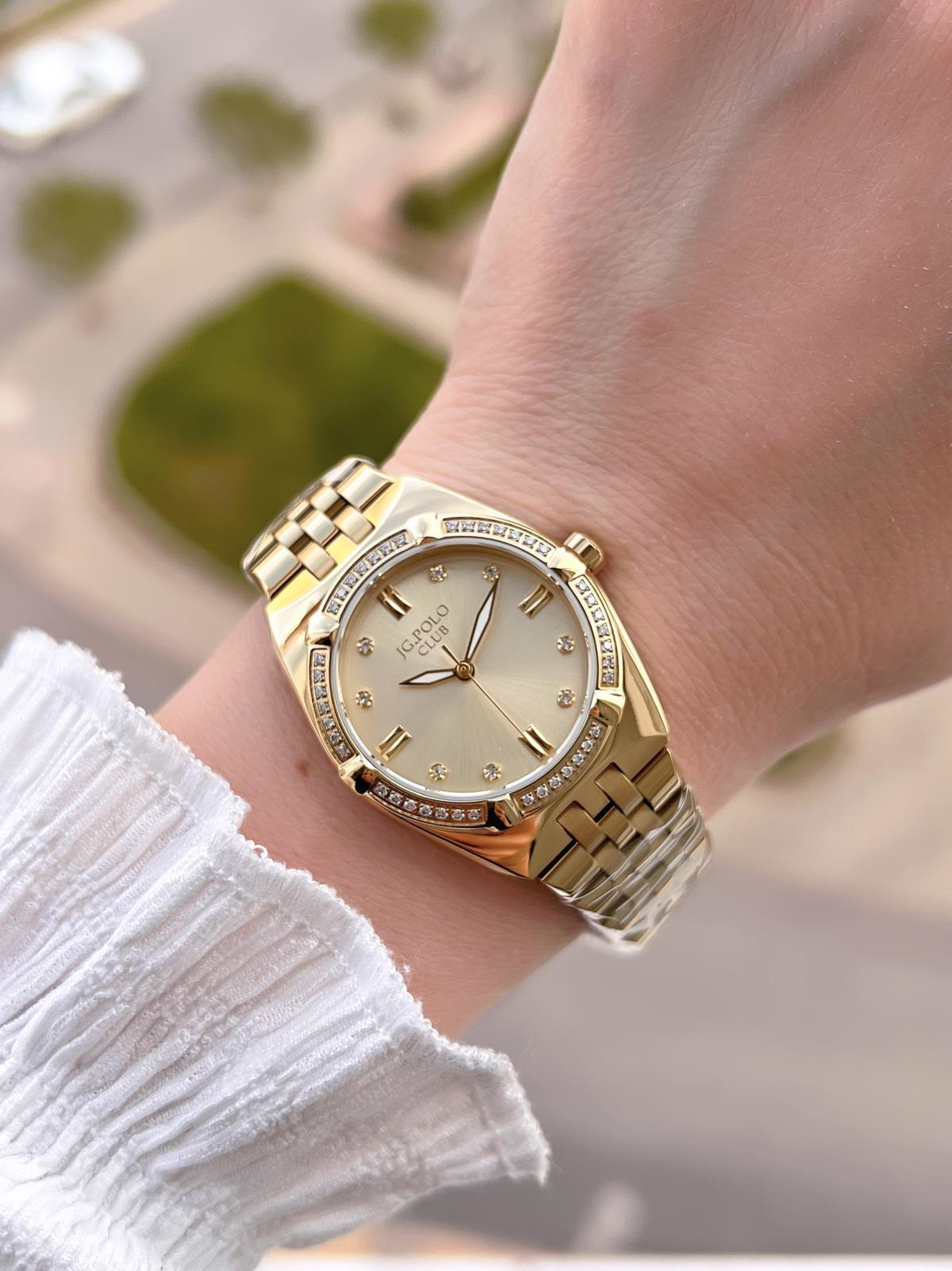 Jg.Polo Club Çelik Kasa & Kordon Kararma Ve Renk Atma Yapmaz Kadı