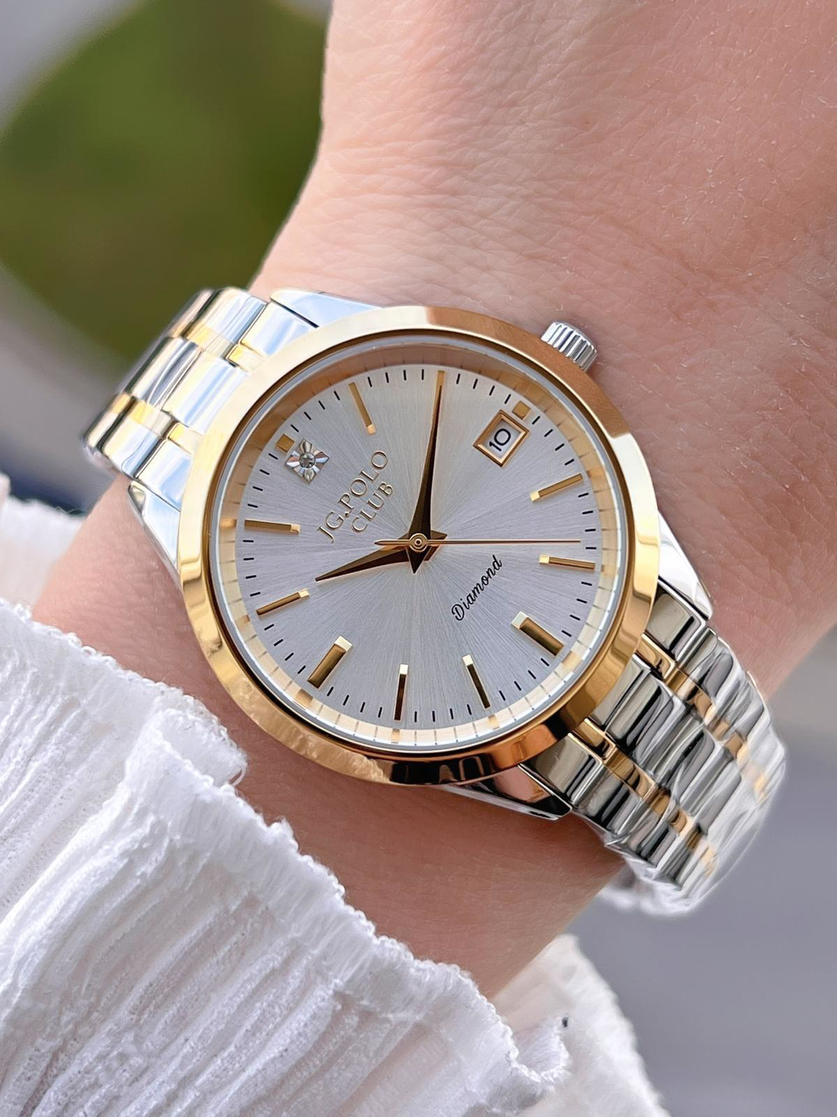 Jg.Polo Club Çelik Kasa & Kordon Kararma Ve Renk Atma Yapmaz Kadı