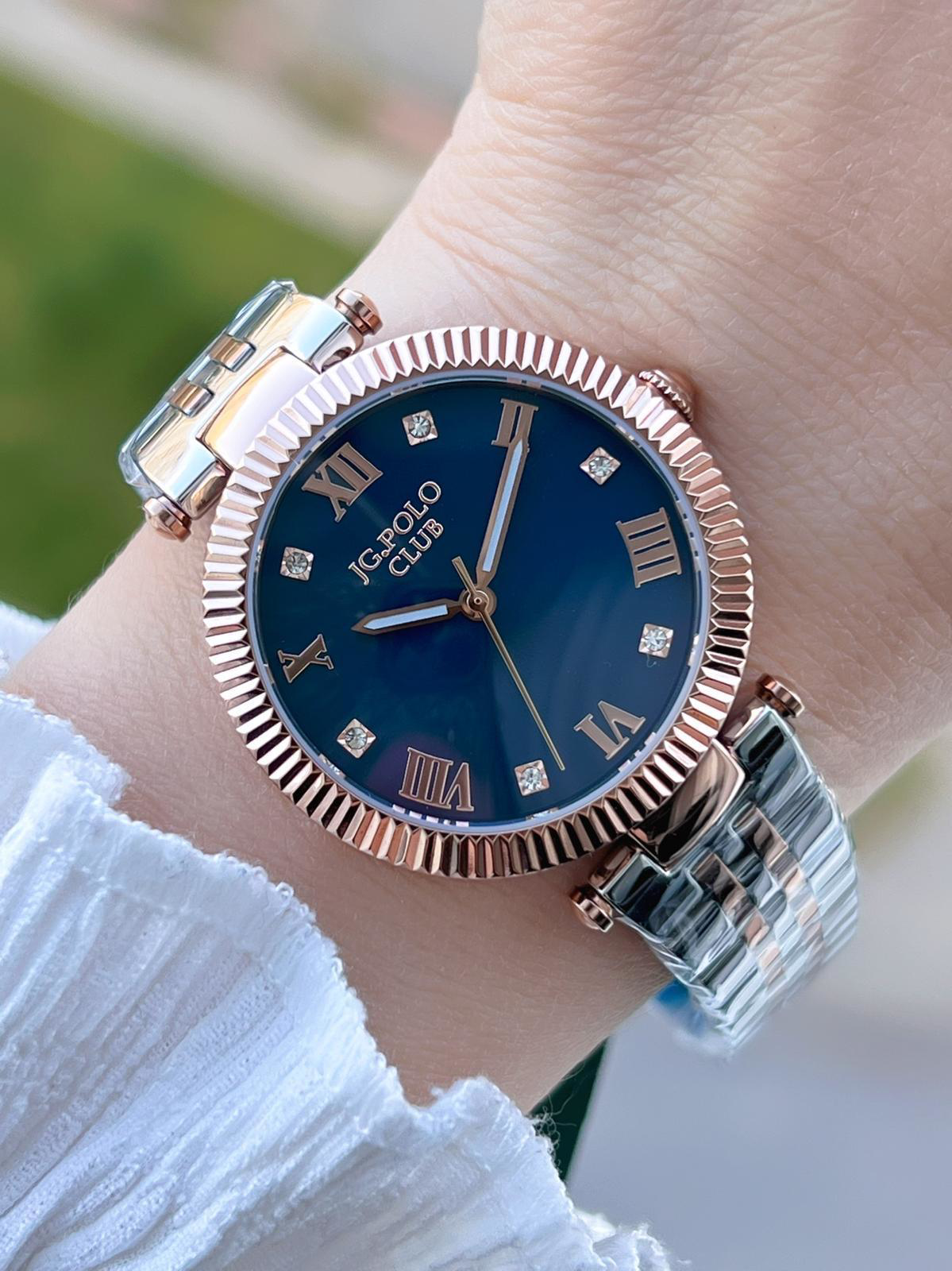 Jg.Polo Club Çelik Kasa & Kordon Kararma Ve Renk Atma Yapmaz Kadı