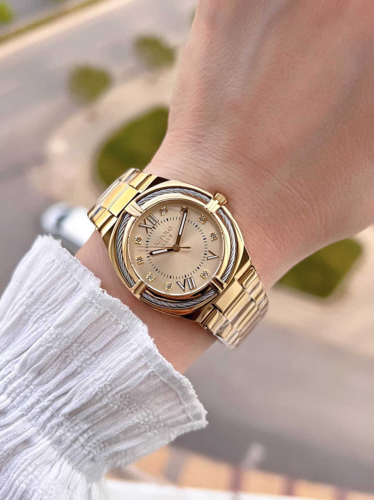 Jg.Polo Club Çelik Kasa & Kordon Kararma Ve Renk Atma Yapmaz Kadı