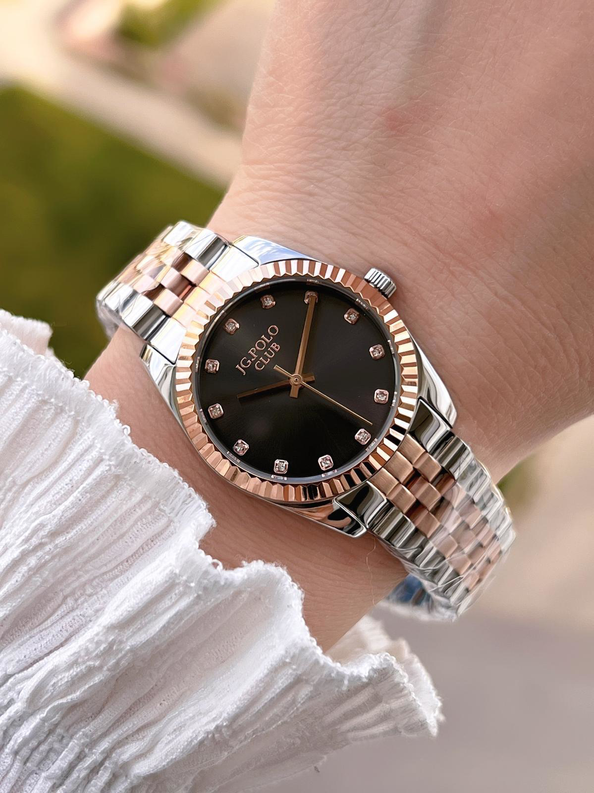 Jg.Polo Club Çelik Kasa & Kordon Kararma Ve Renk Atma Yapmaz Kadı