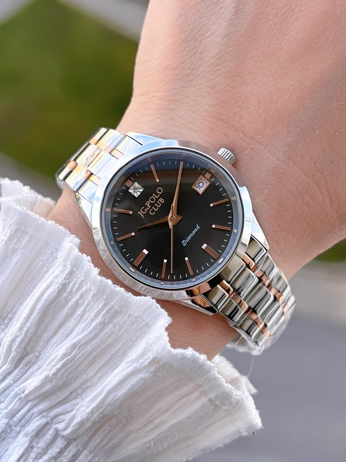 Jg.Polo Club Çelik Kasa & Kordon Kararma Ve Renk Atma Yapmaz Kadı