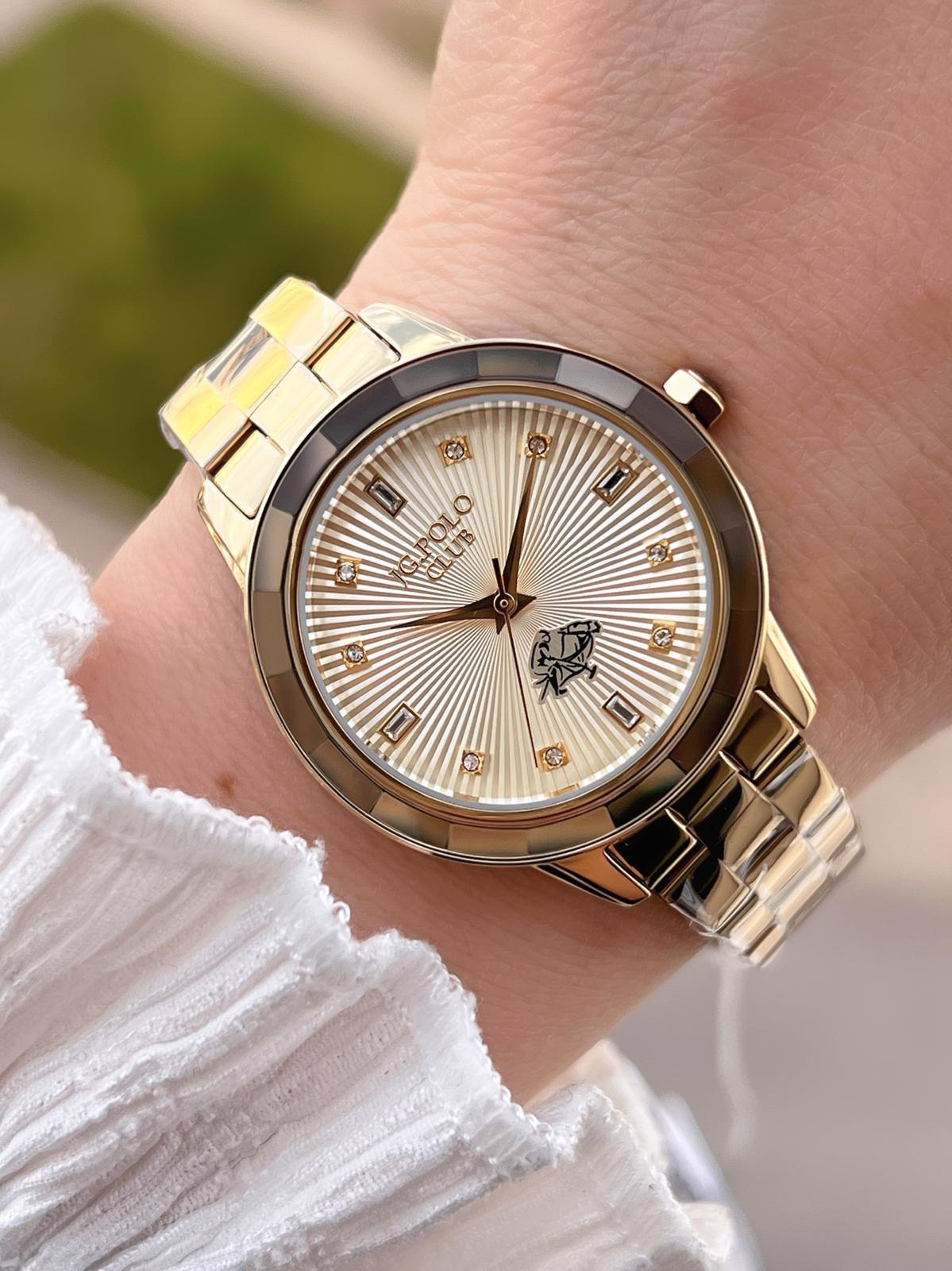 Jg.Polo Club Çelik Kasa & Kordon Kararma Ve Renk Atma Yapmaz Kadı