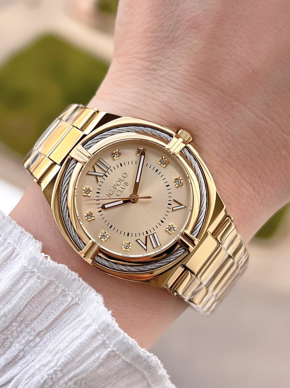 Jg.Polo Club Çelik Kasa & Kordon Kararma Ve Renk Atma Yapmaz Kadı