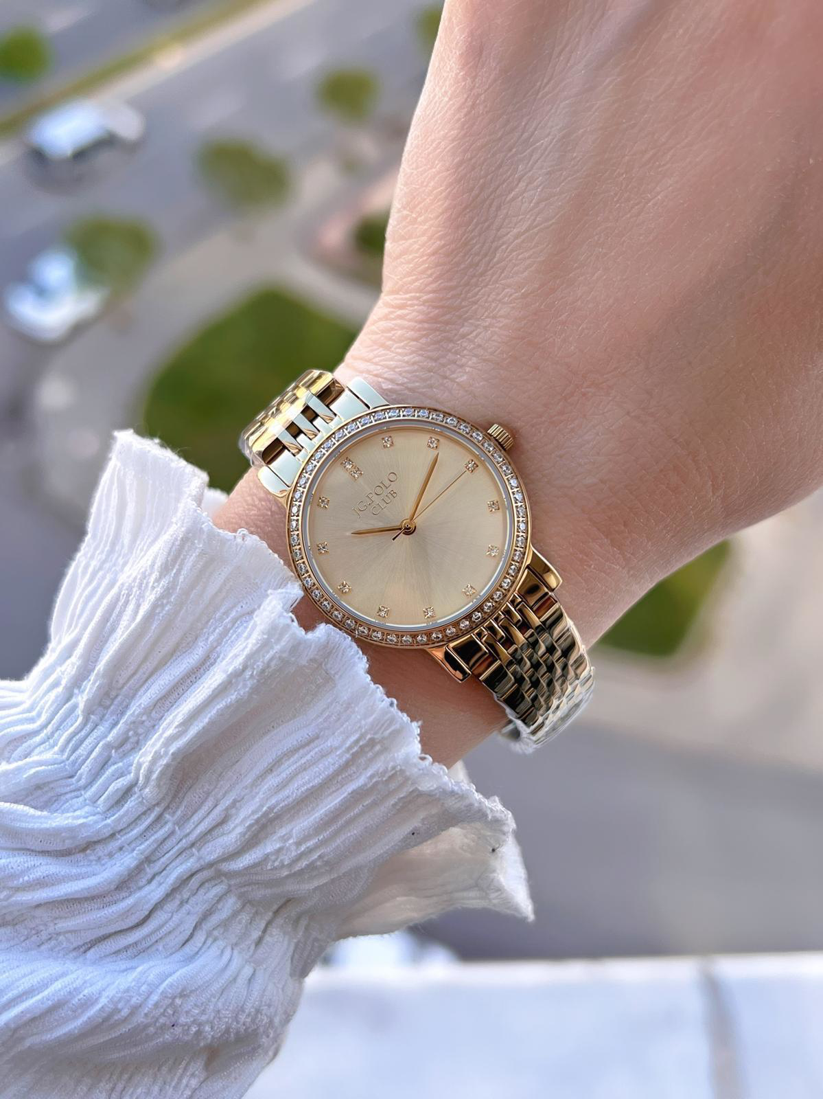 Jg.Polo Club Çelik Kasa & Kordon Kararma Ve Renk Atma Yapmaz Kadı