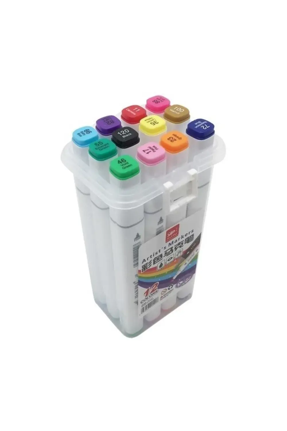 Jian Pai Artist Marker Kalem Seti 12 Renk