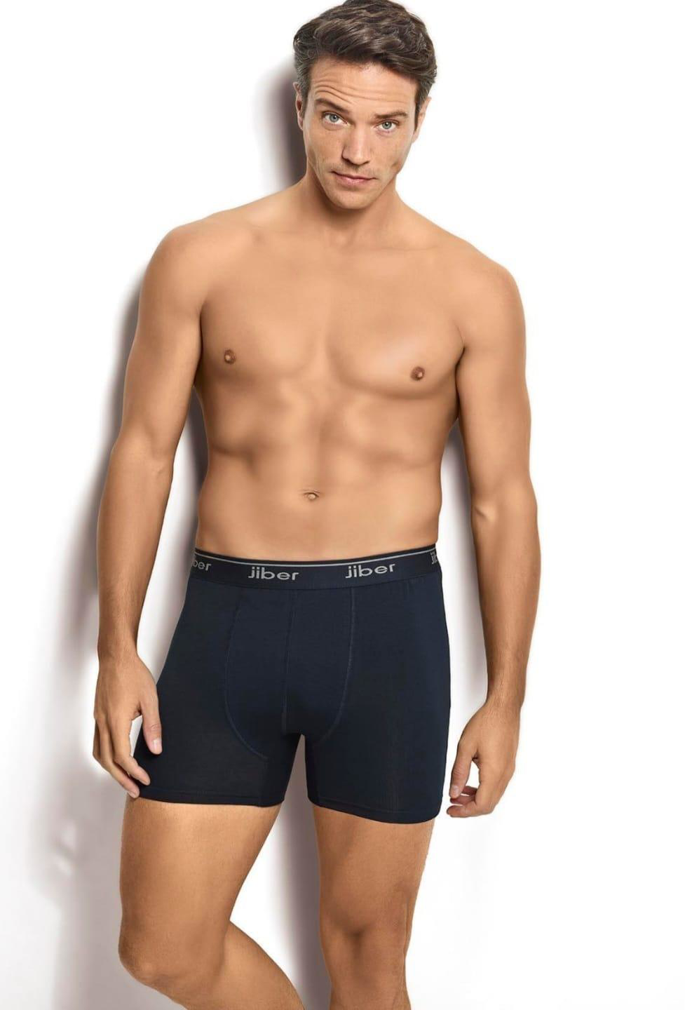 JİBER 156 ERKEK BOXER LİKRALI ŞORT TEKLİ